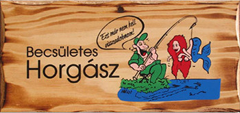 Fatábla Becsületes Horgász