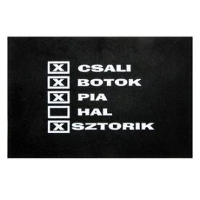 Tréfa Fekete Lábtörlő Csali, Botok...