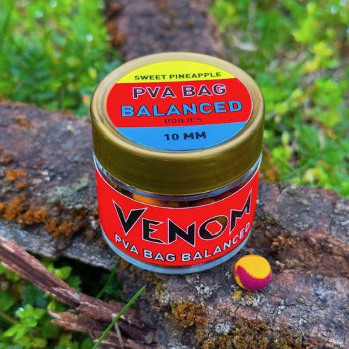 Feedermánia Venom PVA Bag Balanced Boilies - Sweet Pineapple 10mm
